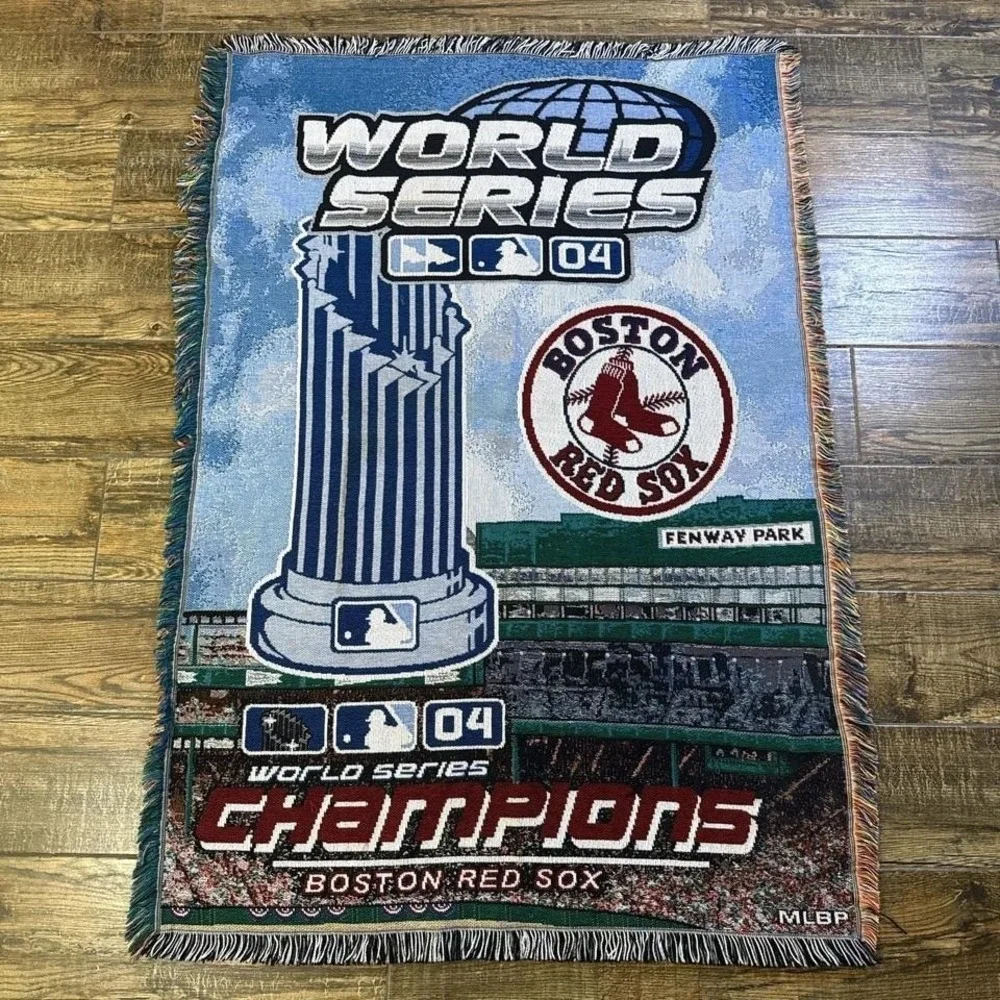 Vintage Boston Red Sox 2004 World Series Champions Tapestry